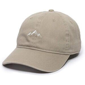 Mens Outdoor Khaki Baseball Cap Mountain Dad Embroidery Sports Soft‎ Cotton Hat